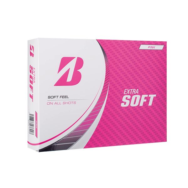 Bridgestone Extra Soft Golf Balls, 2023 Model, 12 Balls, Pink