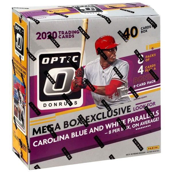 2020 Panini Donruss Optic MEGA Baseball box (32 cards/bx PLUS one 8-card exclusive parallel pack)