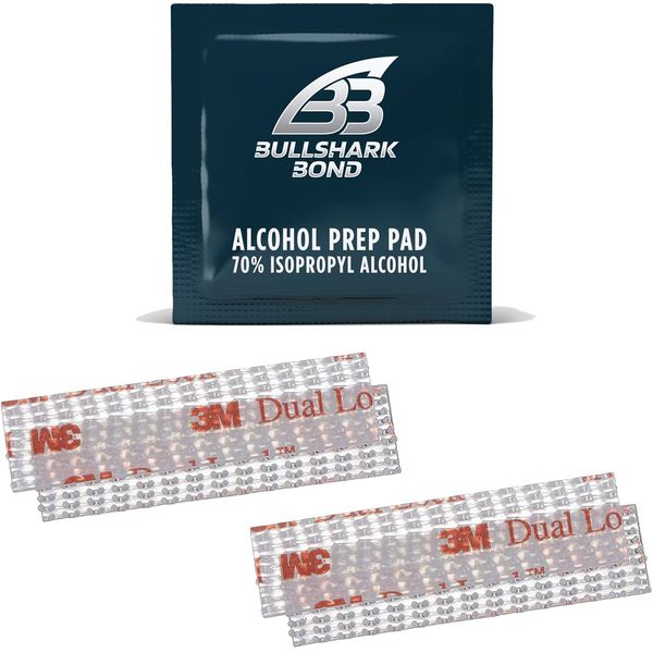 4 Strips (2 Sets) EZPass/I-Pass/Toll Tag Tape Mounting Kit - Peel and Stick Adhesive Strips Dual Lock Tape with Alcohol Prep Pad, EZ Tape, EZ Pass Holder Strips with Adhesive for Windshield