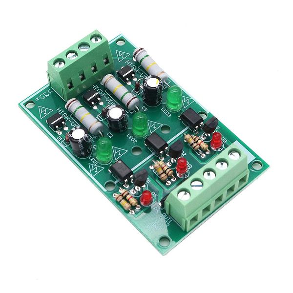 DollaTek 3-Channel Optocoupler Isolation Module, AC 220V Isolated Board Testing Module No PCB Holder AC Detection Module