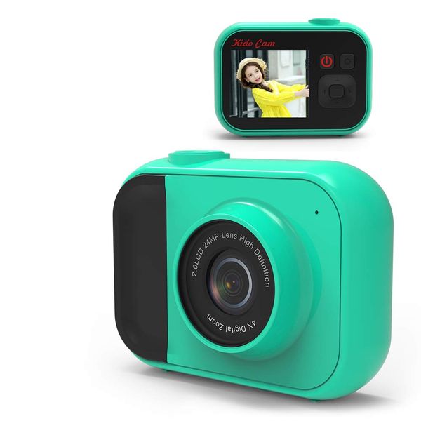 Meisei Children's Camera, Children's Digital Camera, Kids Camera, Video Camera, Children's Gift, 24 Megapixels, Multi-functional, Music Playback, Lightweight, 1080P Recording, 4x Zoom, 2 Inch IPS