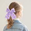 1pcs Gradient Bow Hair Clip (Purple)