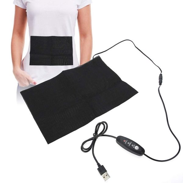 Brrnoo Heating Pad, Electric USB Charging Cloth Heater Pad Waist Belly Warming Mat With 3 Levels Temperature Control For Winte Warming