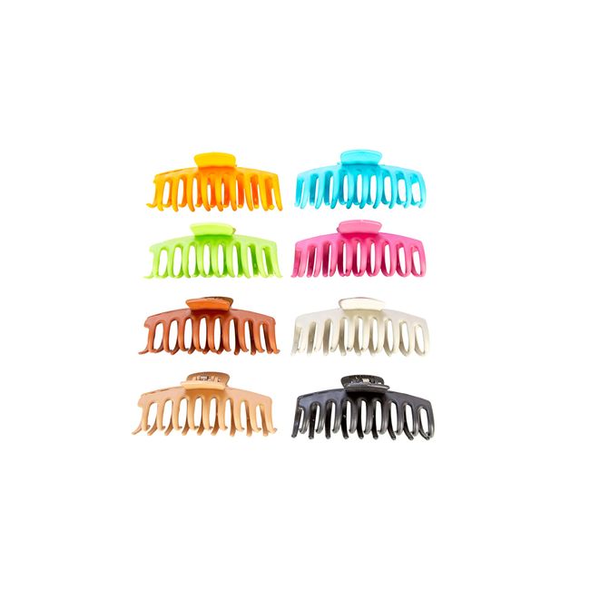 Hair Claw Clips for Women | Für dünnes, dickes und lockiges Haar | Haarklammern 8 Stück