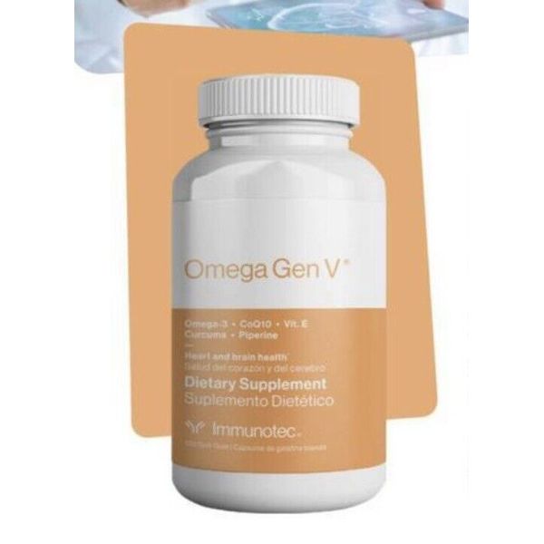 Immunotec Omega Gen V Heart and Brain Health 120 Soft Gels - New! Exp 1/2025