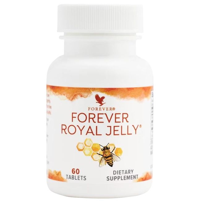 Forever Royal Jelly by Forever Living, 60 Tablets, 100% Natural Energy Supplements, Fed Like a Queen with These Energy Supplements, Supports Health and Wellness.