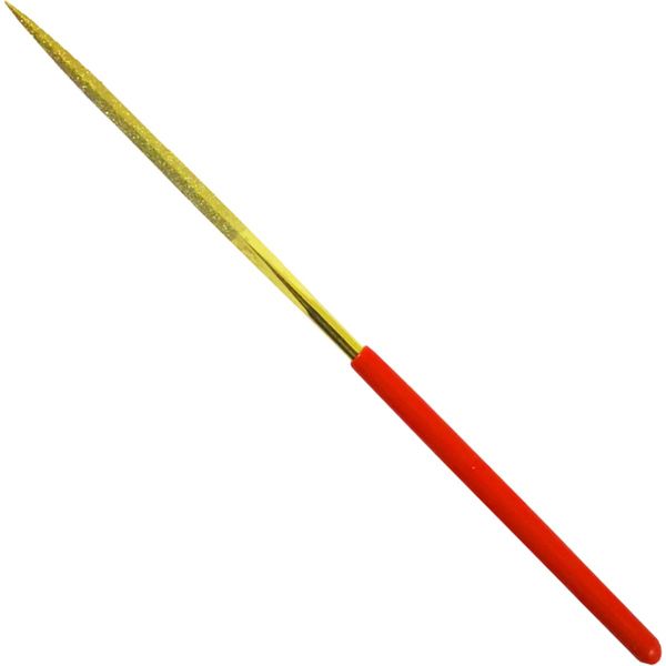 KONYO SUN UP Diamond File, Triangle, Titanium Coating, 5.5 inches (140 mm)