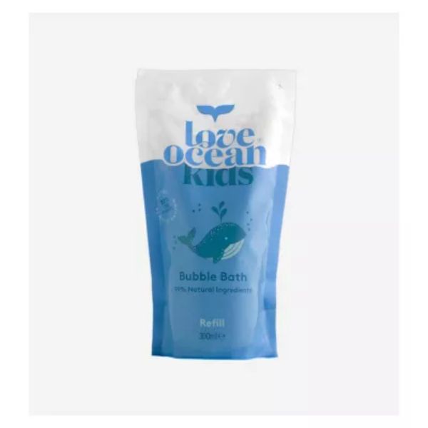 Love Ocean Bubble Bath Whale Tail Bottle 300ML Refill Pouch