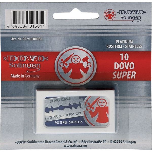 Dovo Razor Blades Double-Edge Super-Platinum Sharp Safe-Opening - 30451201
