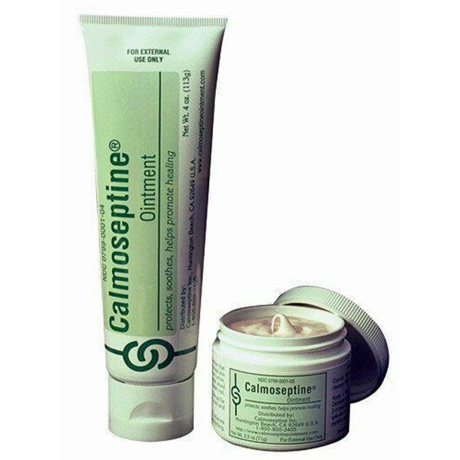 Calmoseptine 1-04 Ointment 4 oz. Tube & 1-03 Ointment 2.5 oz. Jar (Each)