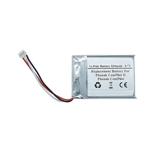Replacement Battery for Phonak ComPilot II, ComPilot Hearing aids, IP462539