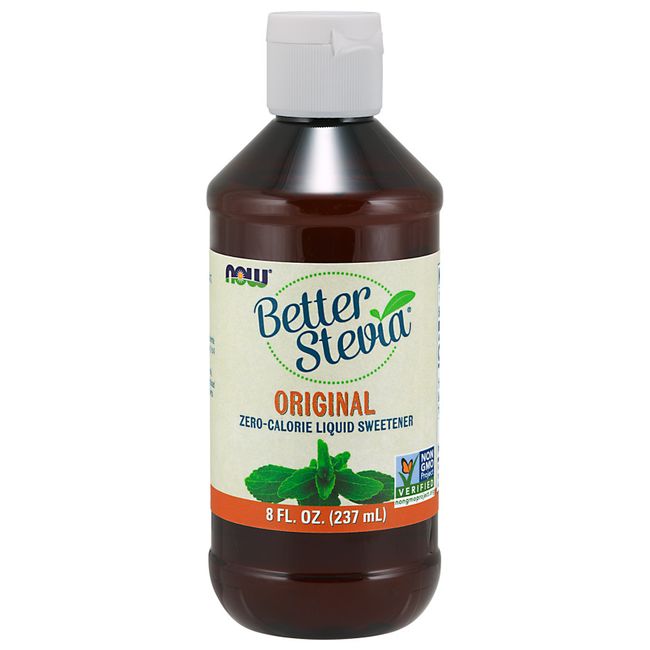 NOW Foods Better Stevia Liquid Sweetener - Original 8 fl oz 237ml Liquid 12/25EX