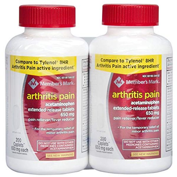 Member's Mark 650 mg Arthritis Pain Tablets (200 ct., 2 pk.) by Members Mark