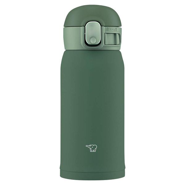 Zojirushi SM-WA36-GD Water Bottle, One-Touch Stainless Steel Mug, Seamless, 12.2 fl oz (0.36 L), Khaki