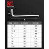 ROTATION Hex Wrench Set, Ball Point, L-Type Wrench, 9 Piece Set (mm)