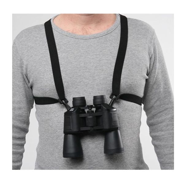 Bulldog Cases Black Adjustable/Stretching Binocular Harness with Leather Back