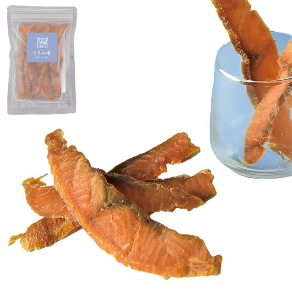 Uchi no Somanma Salmon Slice, 2.1 oz (60 g), Additive-free, High-grade, Low-Calorie Snacks