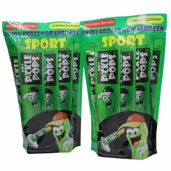 Bob's Dill Pickle Sport Ice Pops (6 Pack) - 2 Pack