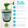 Depil Bella Paste Full Body Sugar Wax Mint | Hair Removal for Professional or Personal Use | 100% Natural, Vegan, Organic | For All Skin Types | 1300g