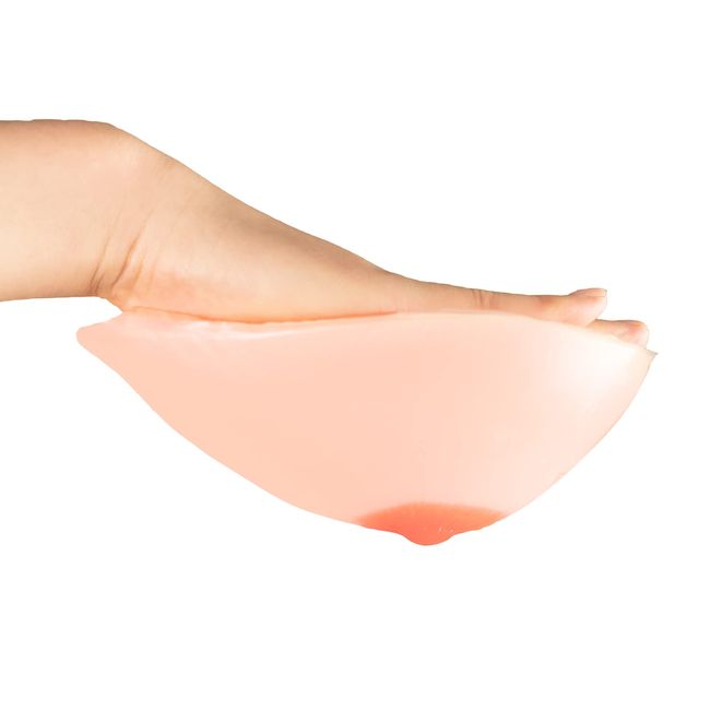 KUMIHO Silicone Breasts, Stick-on Type, Self-Cling, Artificial Breasts, Fake Breasts, Natural, Feel, 2 Pieces, Unisex, Natural Color, Bust Lifting, Mastectomy, Fake Muscle, Correction, A Cup, 10.6 oz (300 g)