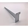 NAHANCO SW10KB Shelf Bracket for Slatwall, Chrome, 10” (1 Ea)