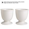 Egg Cracker Topper Set for Soft Hard Boiled Eggs Shell Removal Includes 1 Egg Cutter 4 Ceramic Egg Cups and 4 Spoons