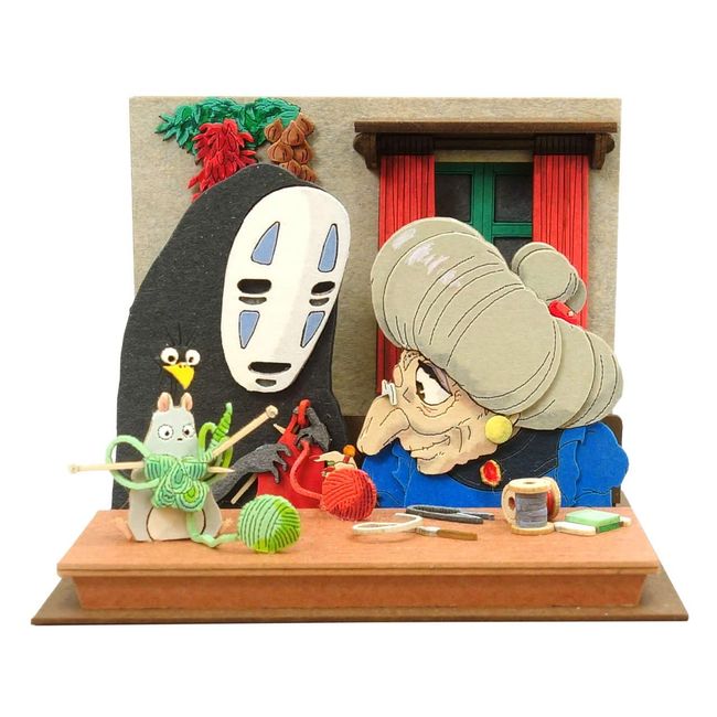 Sankei MP07-120 Studio Ghibli Mini, Spirited Away Knitting with Senba, Paper Craft