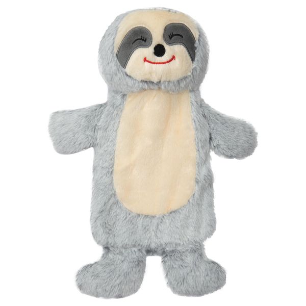 A2Z Hot Water Bottles 3D Animal Sloth Soft Plush Fleece Cover 750ML Durable Leak Proof Rubber Bottle Pain Relief Neck Back Shoulder Warmer Cosy Nights Sofa Bedtime Heat Therapy