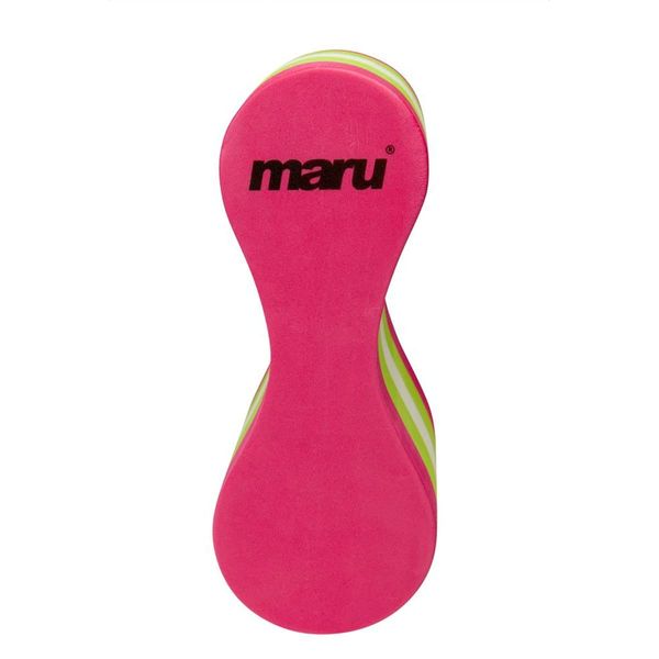 Maru Swimming Pull Buoy Float, Adults and Kids, Swimming Aid Equipment for Stength Training, Pool use, Made of Foam, Leg Float, Provides Comfort and Buoyancy (Pink/Lime/White, Adult)