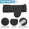VOCOSTE Spa Headbands Soft Women's Hair Bands for Washing, Bathing, Facial Mask, Yoga, 4 Pcs, Black