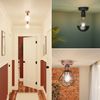 ledscom.de 4 Pieces Ceiling Light/lamp Holder RETRA, Black matt, 1x E27 max. 60W