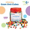 Learning Resources Interlocking Gram Unit Cubes, Math Classroom Teaching Aids, 10 Assorted Colors, Set of 1, 000, Ages 6+