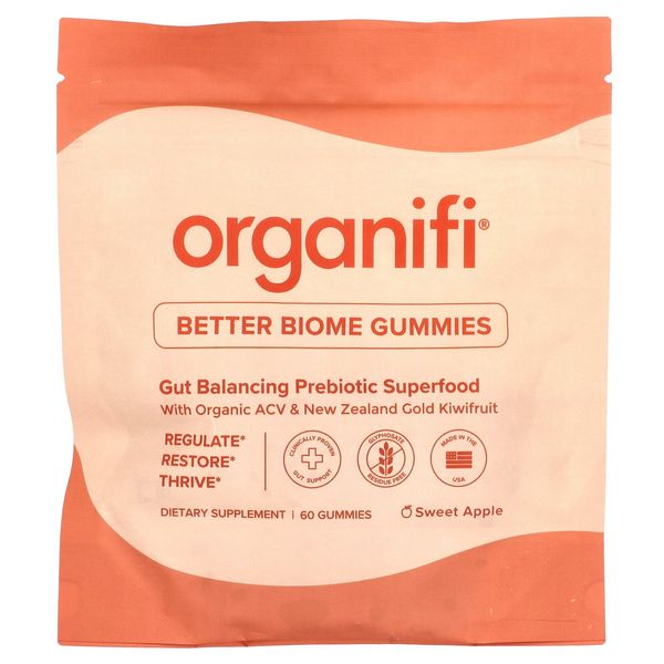 Better Biome Gummies, Sweet Apple, 60 Gummies