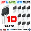 10pcs LM1117T-ADJ Adjustable Voltage Regulator NSC IC LDO Adjustable 0.8A TO-220