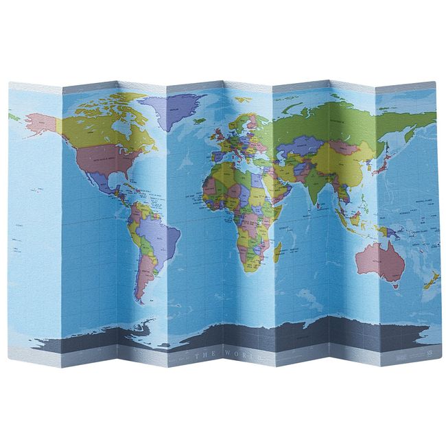 ziogurafia World Map, Free Standing Mini Blank Medium – Bl – Small Parent , basic