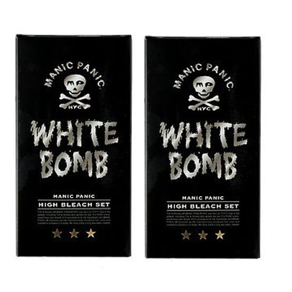 Manic Panic White Bomb High Breech Set (Bleach Powder 1.1 oz (30 g) + Oxy 6% 90ml (Quasi Drug)