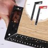 Multi Angle Measuring Ruler, 2024 New Professional Measuring Tool, Universal Combination Angle, 45/90 Degree Multi-Function Right Angle Ruler for Accurate Measurement and Drawing (Red)