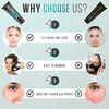 SUNATORIA Activated Charcoal Peel Off Mask for Blackhead Removal All Skin Types - Deep Cleansing Black Face Mask with Brush