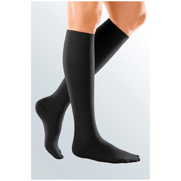 medi Duomed Soft (BS CCL 1) Compression Stockings Below Knee Closed Toe Black Medium