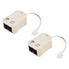 uxcell 6p2c Inline DSL Splitter Filter 2 Way Socket Adapter Phone Line Splitter for Phone Fax Machine 2pcs