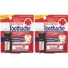 2 Pack Red Cross Toothache Complete Medication Kit 0.12Oz Each