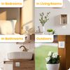 Cando Wireless Kinetic Light Switch & Zigbee Compatible RF Receiver Module Kit | No Wiring or Batteries for switch | Easy Installation & Eco-Friendly Lighting Control | Modern Customisable Lights