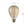 Globe Granada 40 watts G40 Decorative Incandescent Bulb E26 (Medium) Amber 1 pk