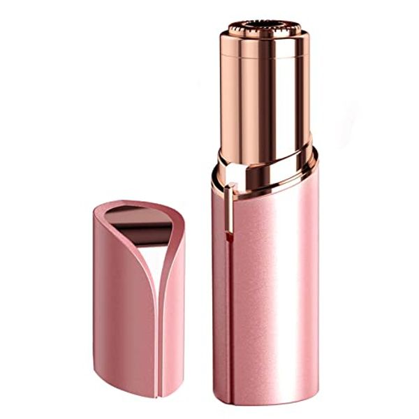 bikurpia Facial Hair Removal for Women Painless Hair Remover, Waterproof Shaver Razor Hair Remover with LED Light for Face Bikini Peach Fuzz Upper Mustache Lip Chin (Rose Gold)