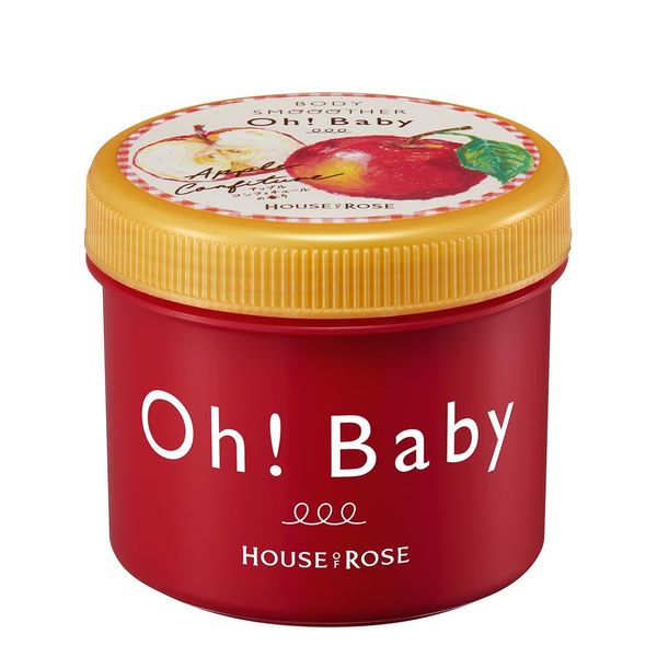 House of Rose Body Smoother AP n (Apple Confiture Scent) 12.3 oz (350 g) / Body Scrub, Body Care, Hot Spring Water, Elbows, Knees, Heels, Butt Horny, Made in Japan, Apple