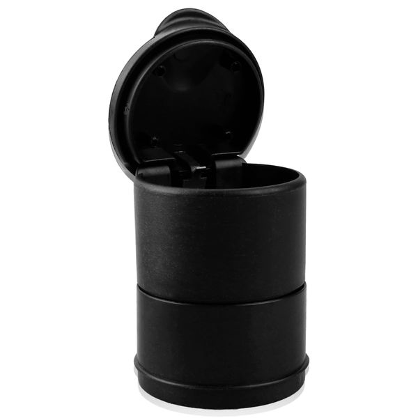 Car Ashtray - 1 Pcs Portable Ashtray High Flame Retardant Ashtray The Car Smoke Plug-In(Black)