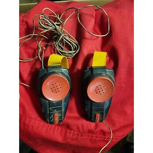 2Vintage Toy REMCO 2 WAY WALKIE TALKIE SPACE MODEL QX-2 1950'S