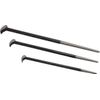 3 Piece Rolling Head Pry Bar Set 5/8" Head Width, Includes 12, 16 & 20" Lengths