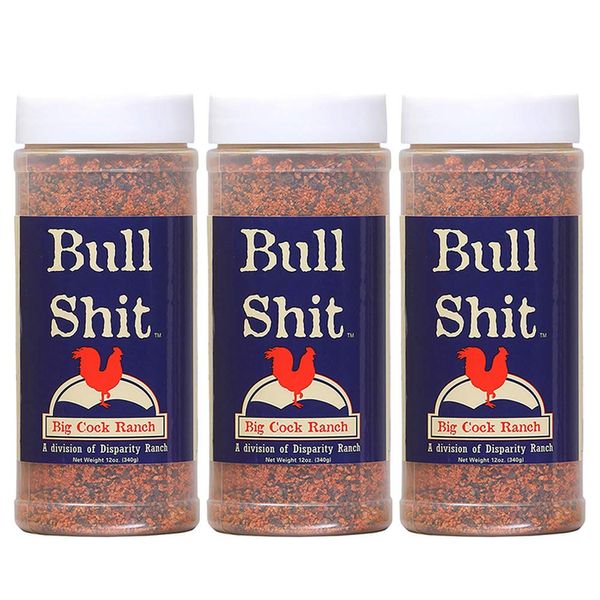 Bullshit steak seasoning from big cock ranch 12 Ounce (Pack of 3)