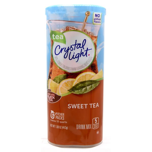 Crystal Light Sweet Tea, 12-Quart 1.56-Ounce Canister (Pack Of 4)